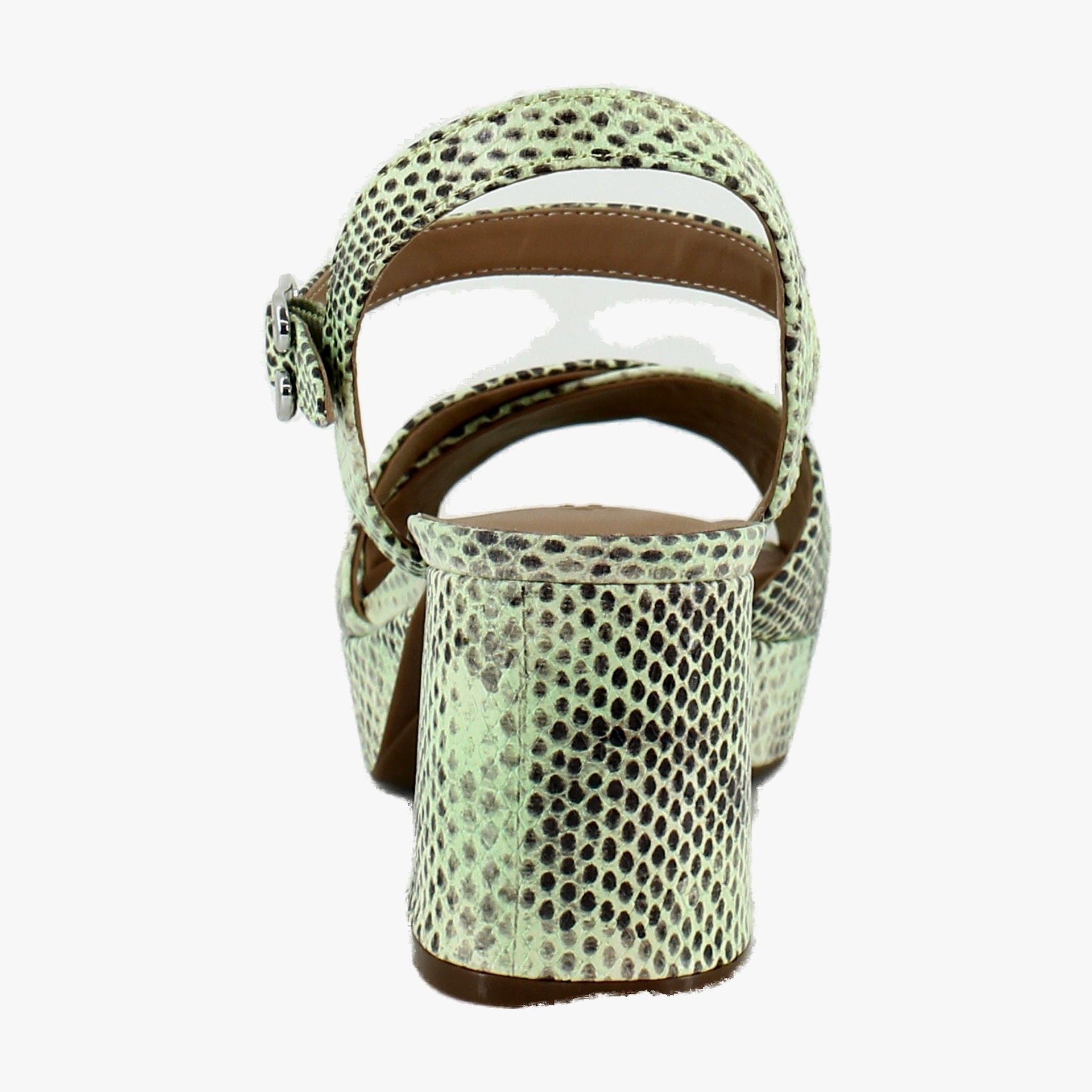 Gleam Snake Print Leather