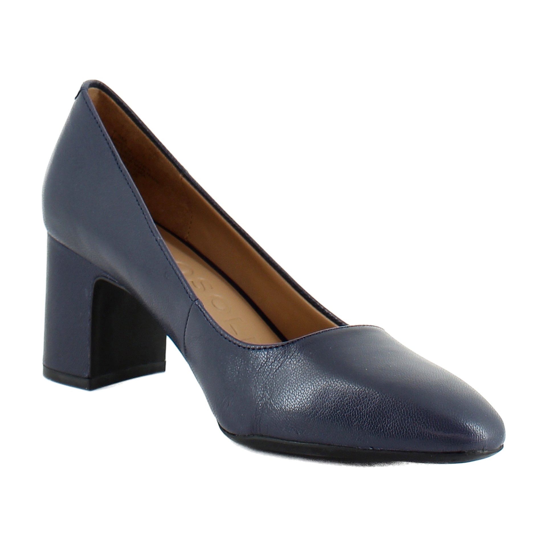 Navy Leather