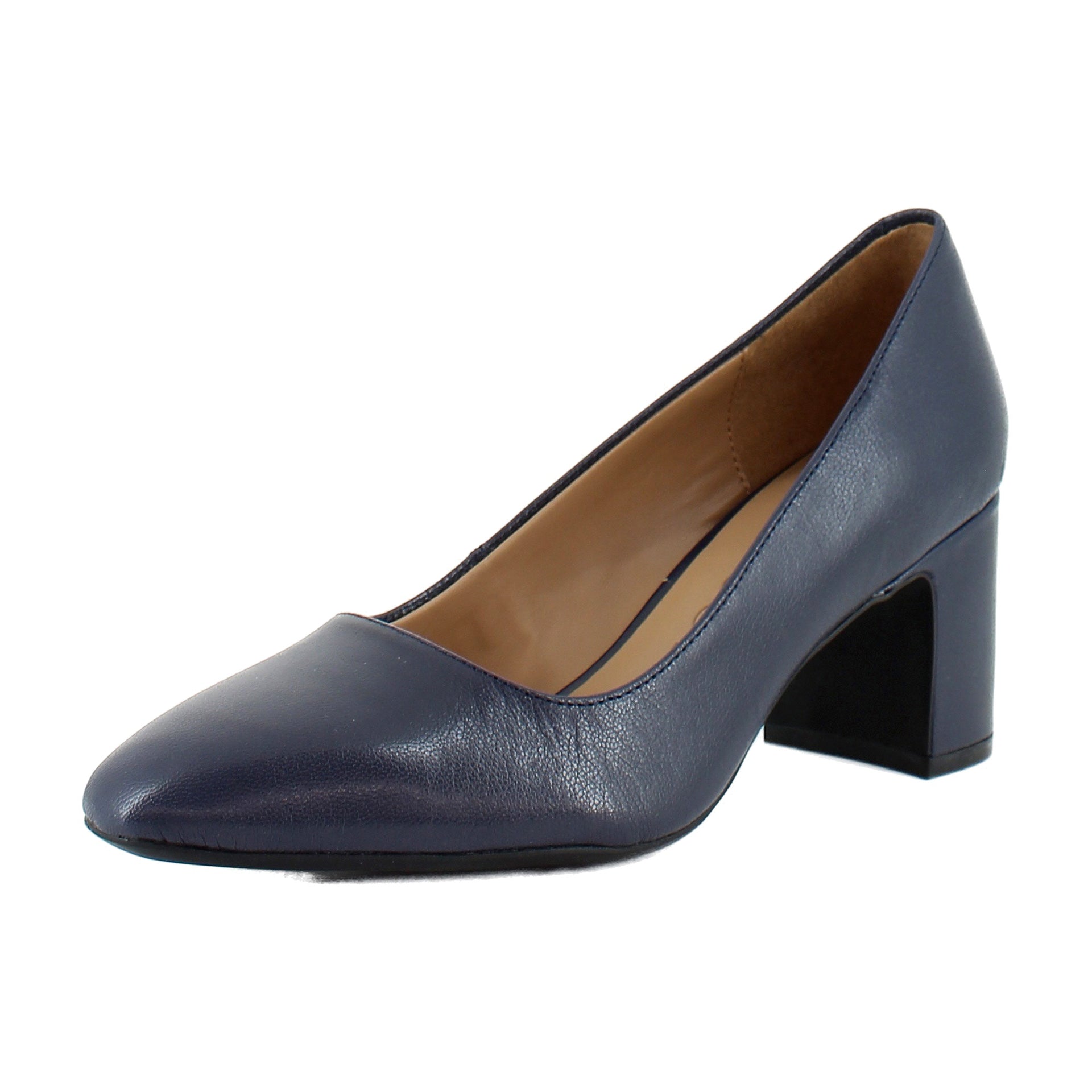 Navy Leather