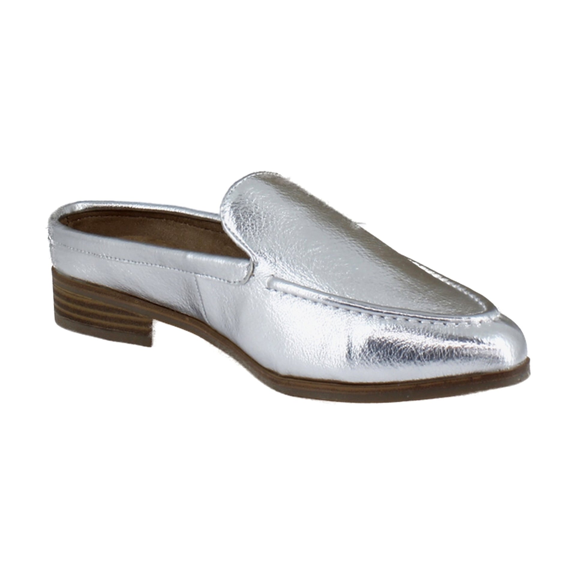 Silver Faux Leather