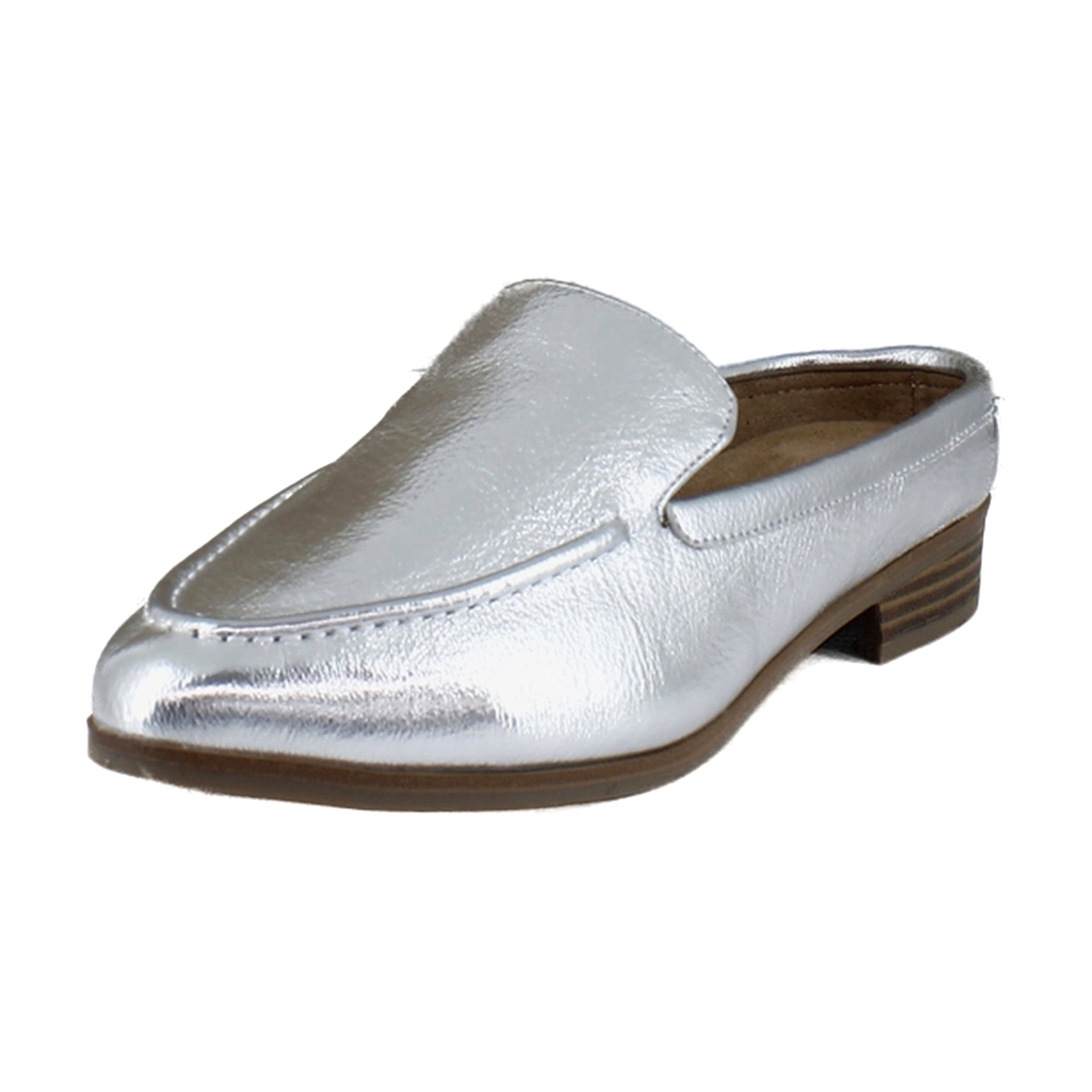 Silver Faux Leather