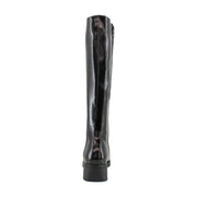Black Patent Crinkle Faux Leather