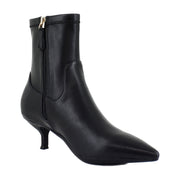 Black Stretch Faux Leather