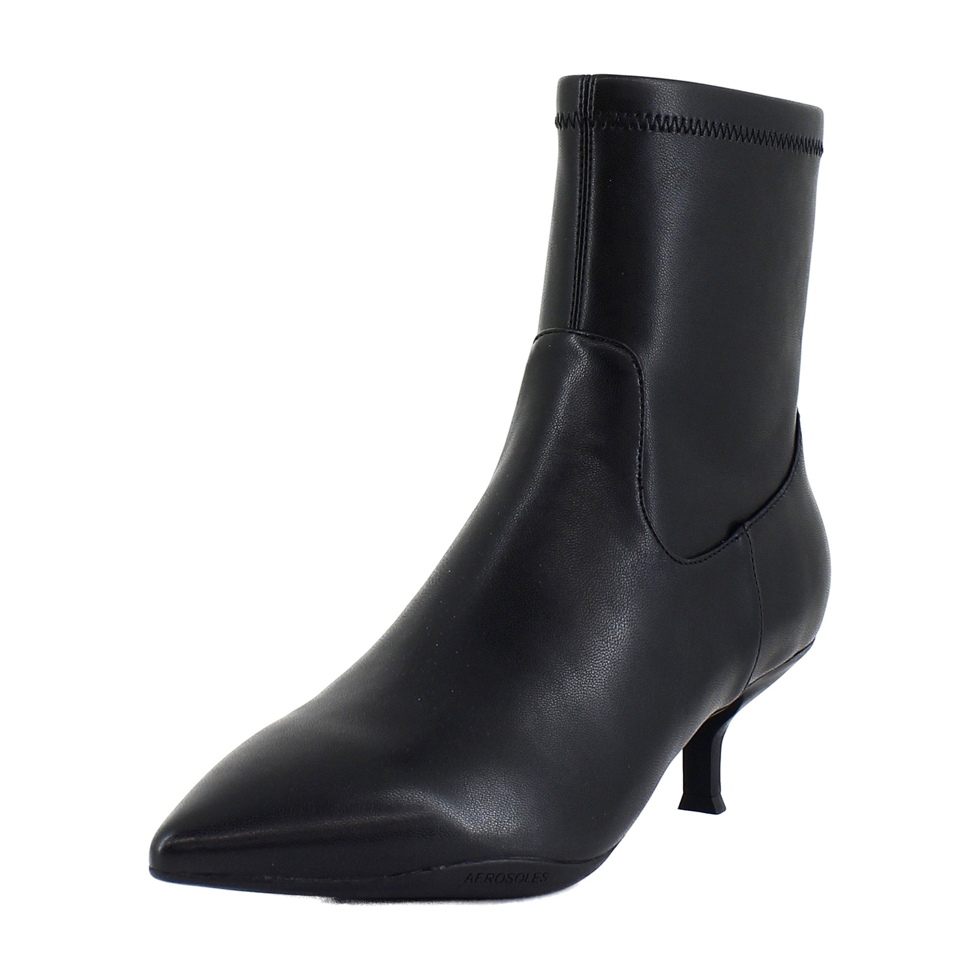 Black Stretch Faux Leather