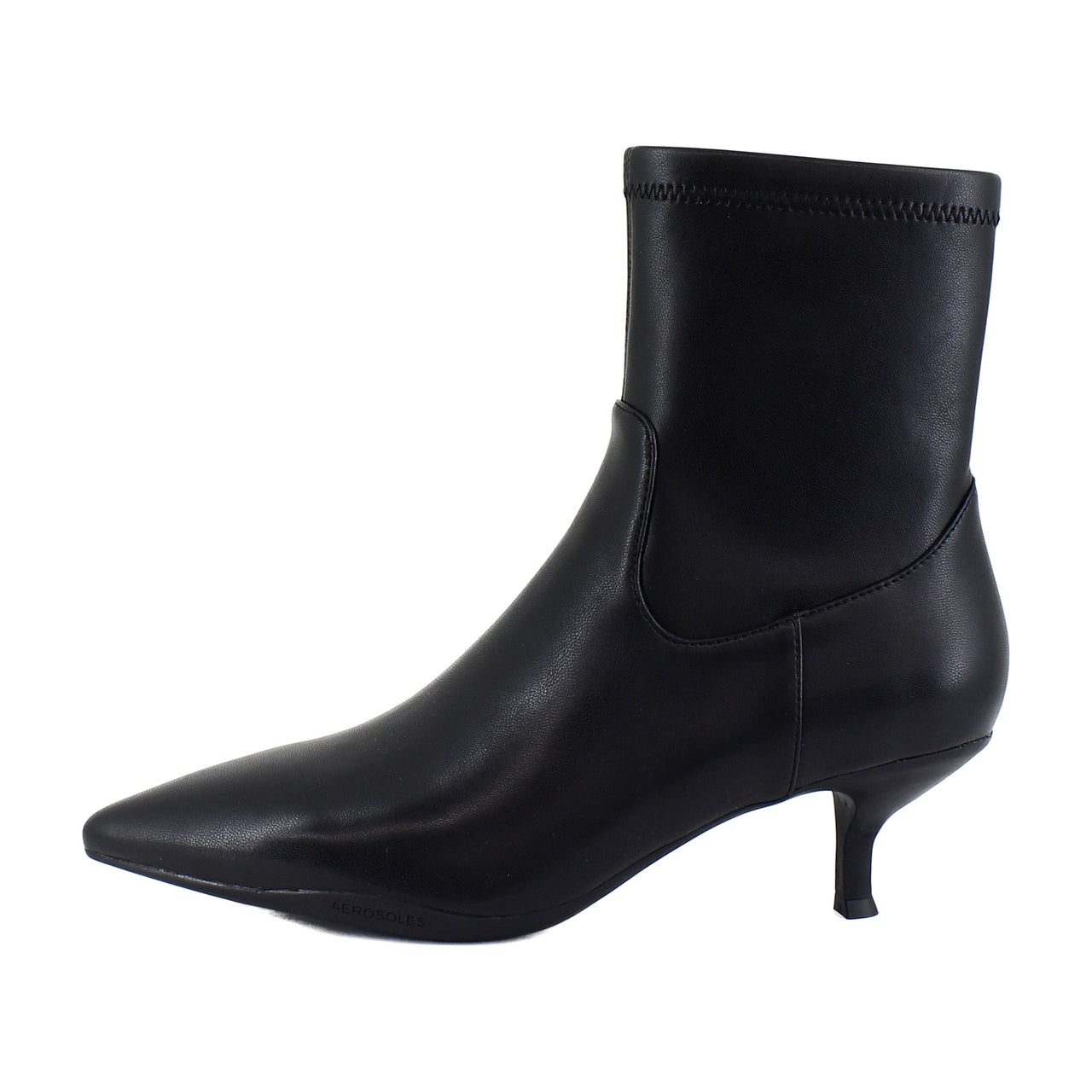 Black Stretch Faux Leather