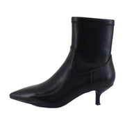 Black Stretch Faux Leather
