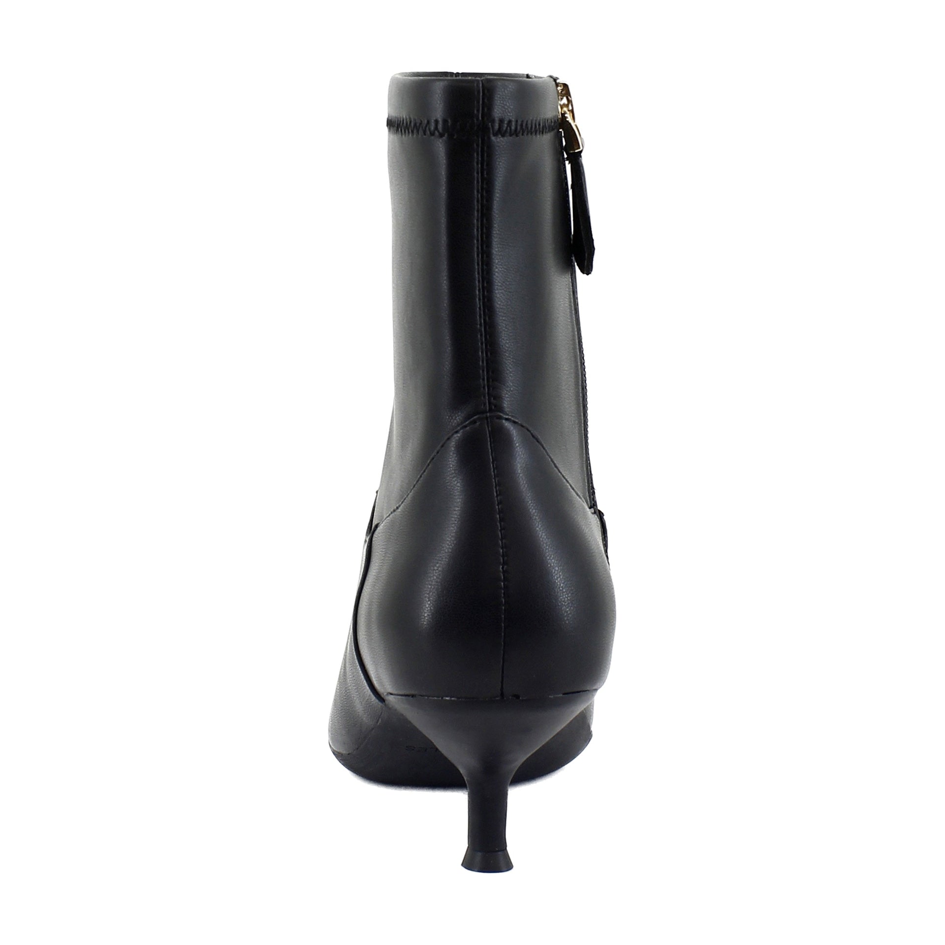 Black Stretch Faux Leather