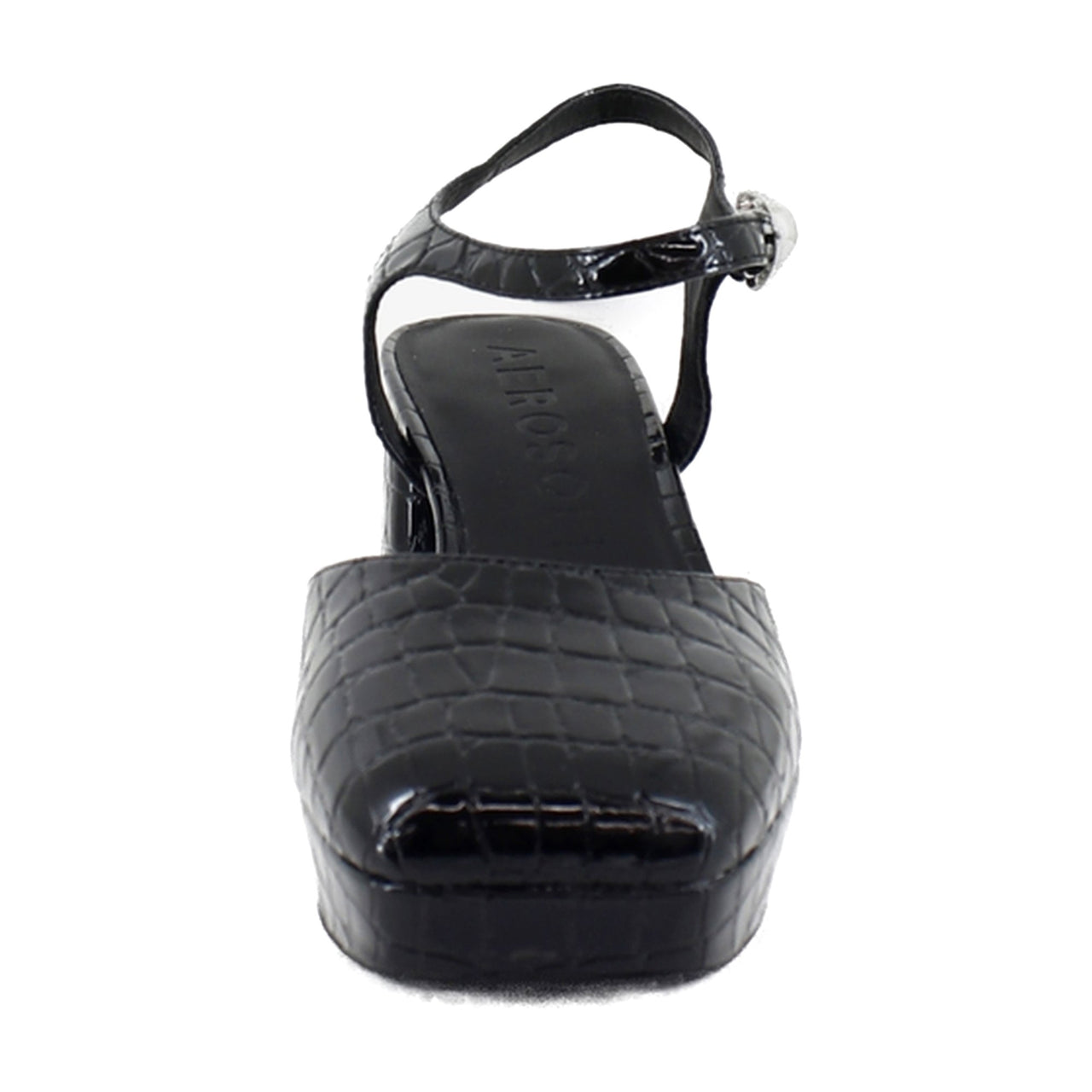 Black Croco Faux Leather