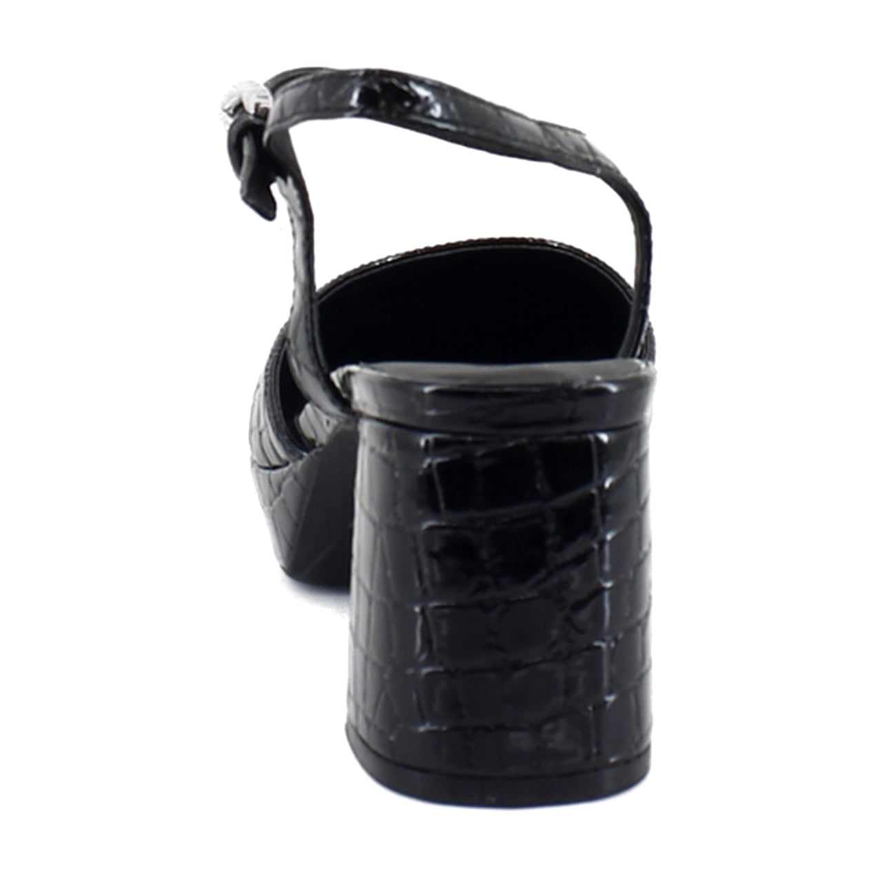 Black Croco Faux Leather