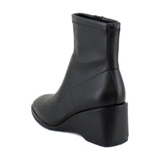 Black Stretch Faux Leather