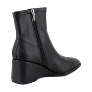 Black Stretch Faux Leather