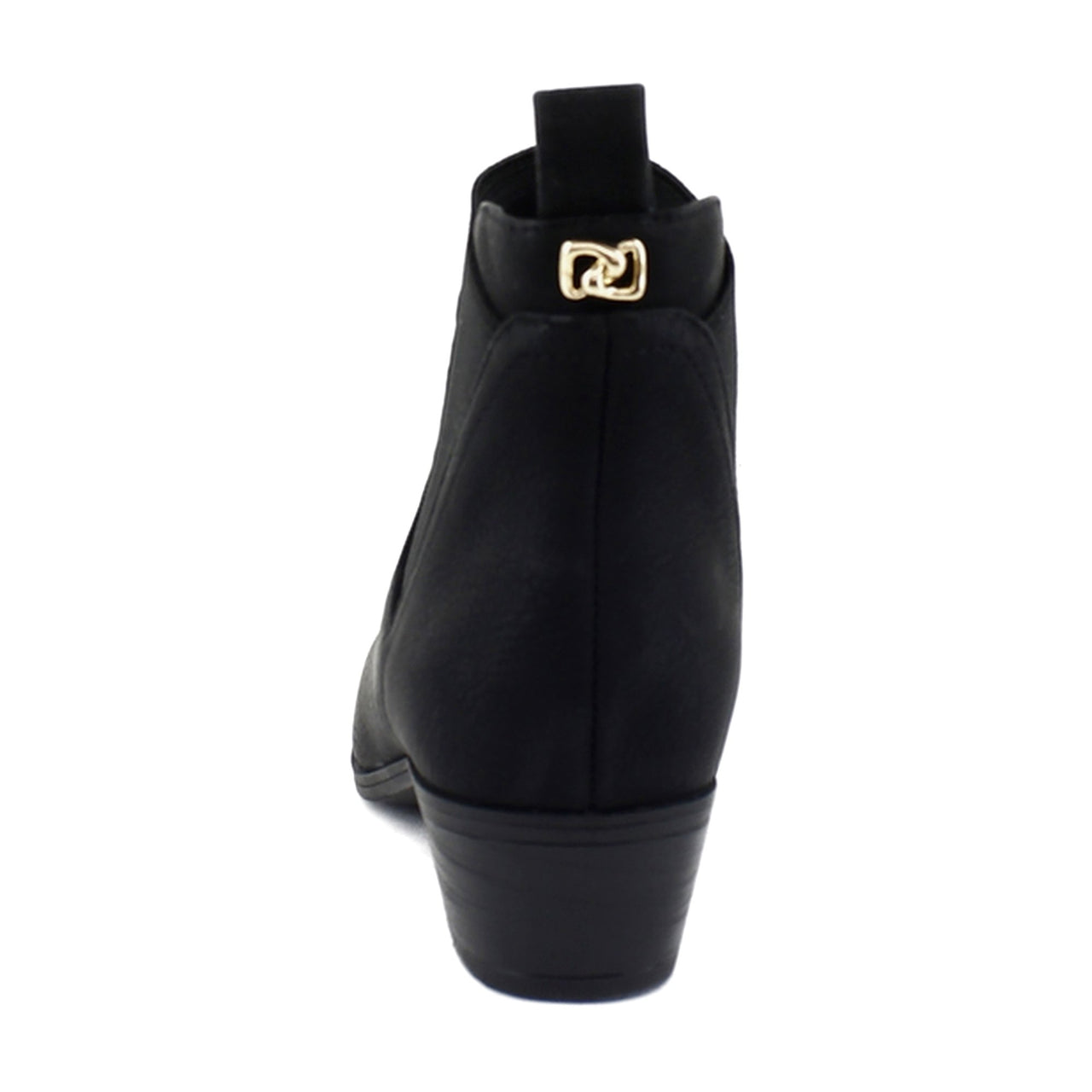 Black Grainy Faux Leather