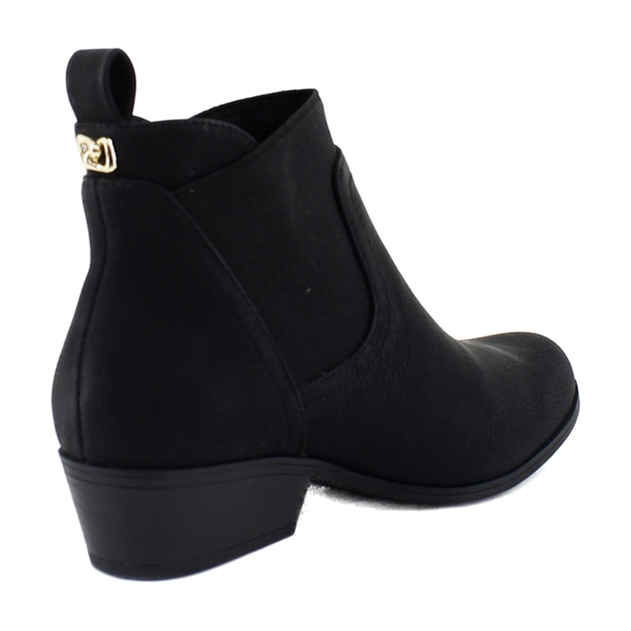 Black Grainy Faux Leather