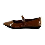 Tan Patent Faux Leather