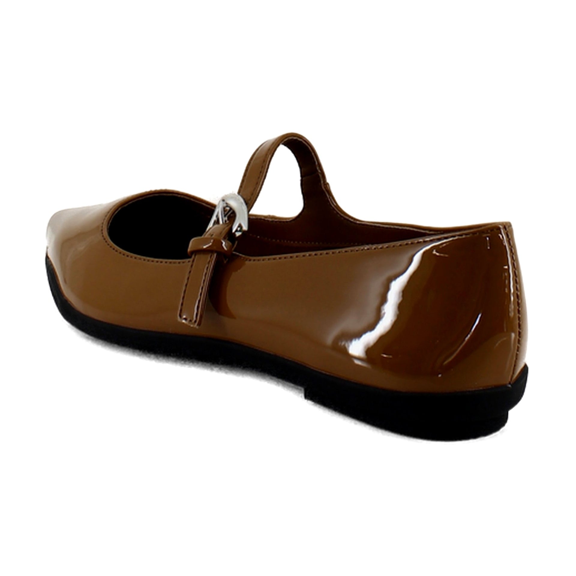 Tan Patent Faux Leather