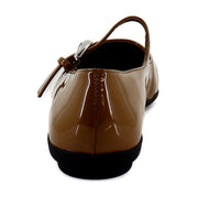 Tan Patent Faux Leather