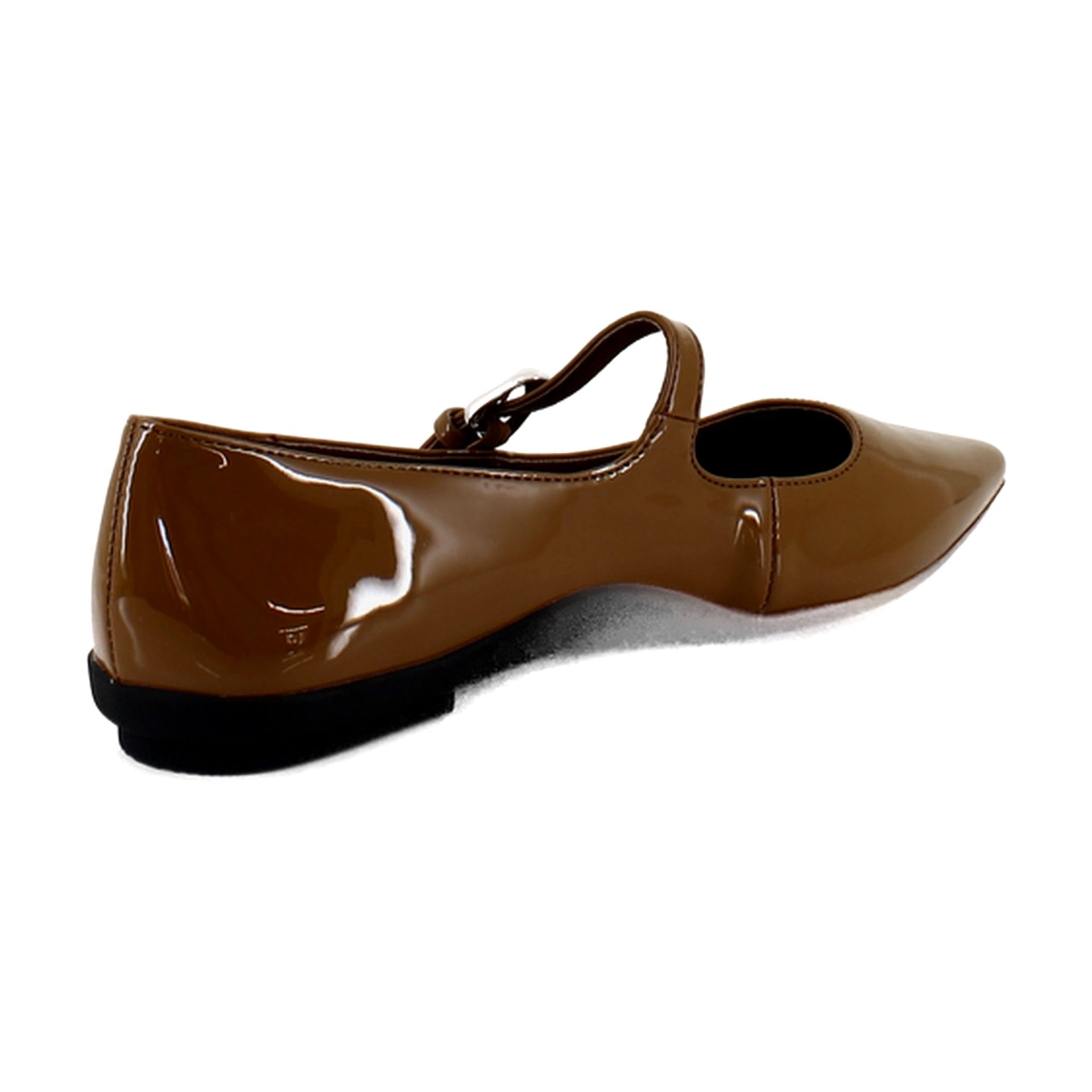 Tan Patent Faux Leather