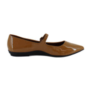 Tan Patent Faux Leather