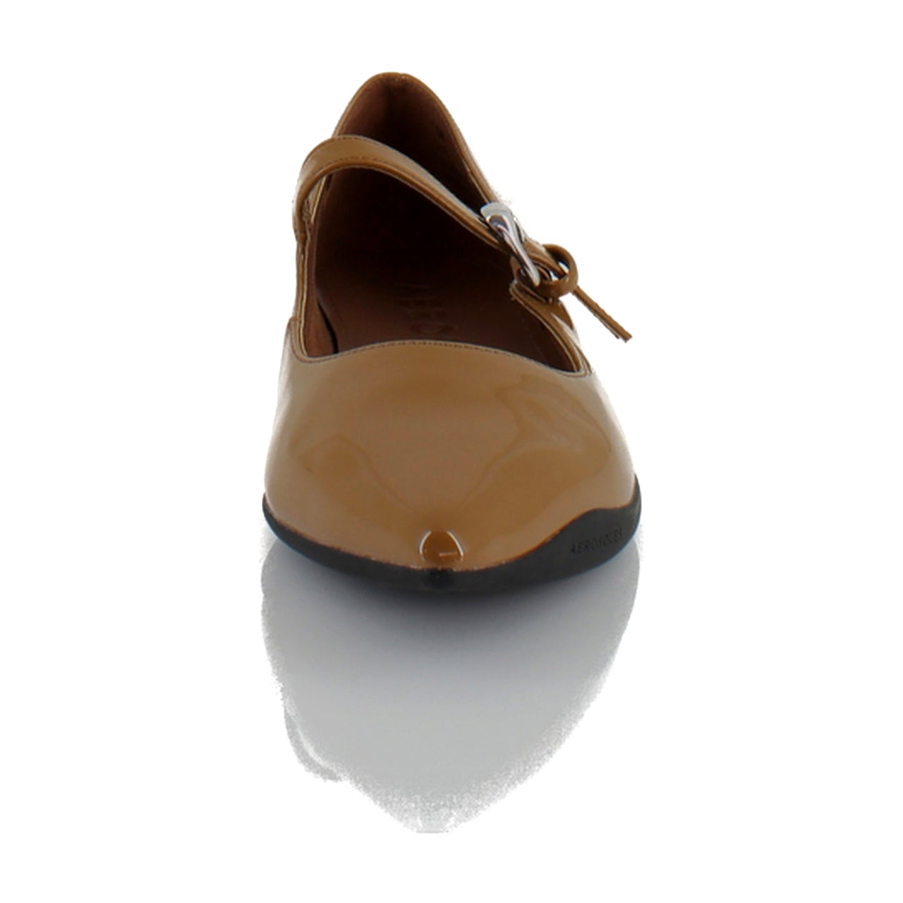Tan Patent Faux Leather