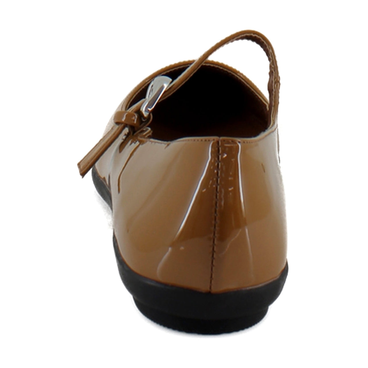 Tan Patent Faux Leather