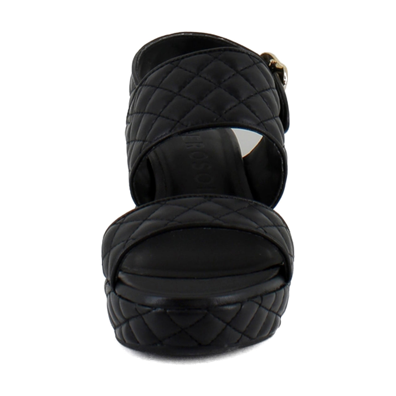 Black Quilted Leather