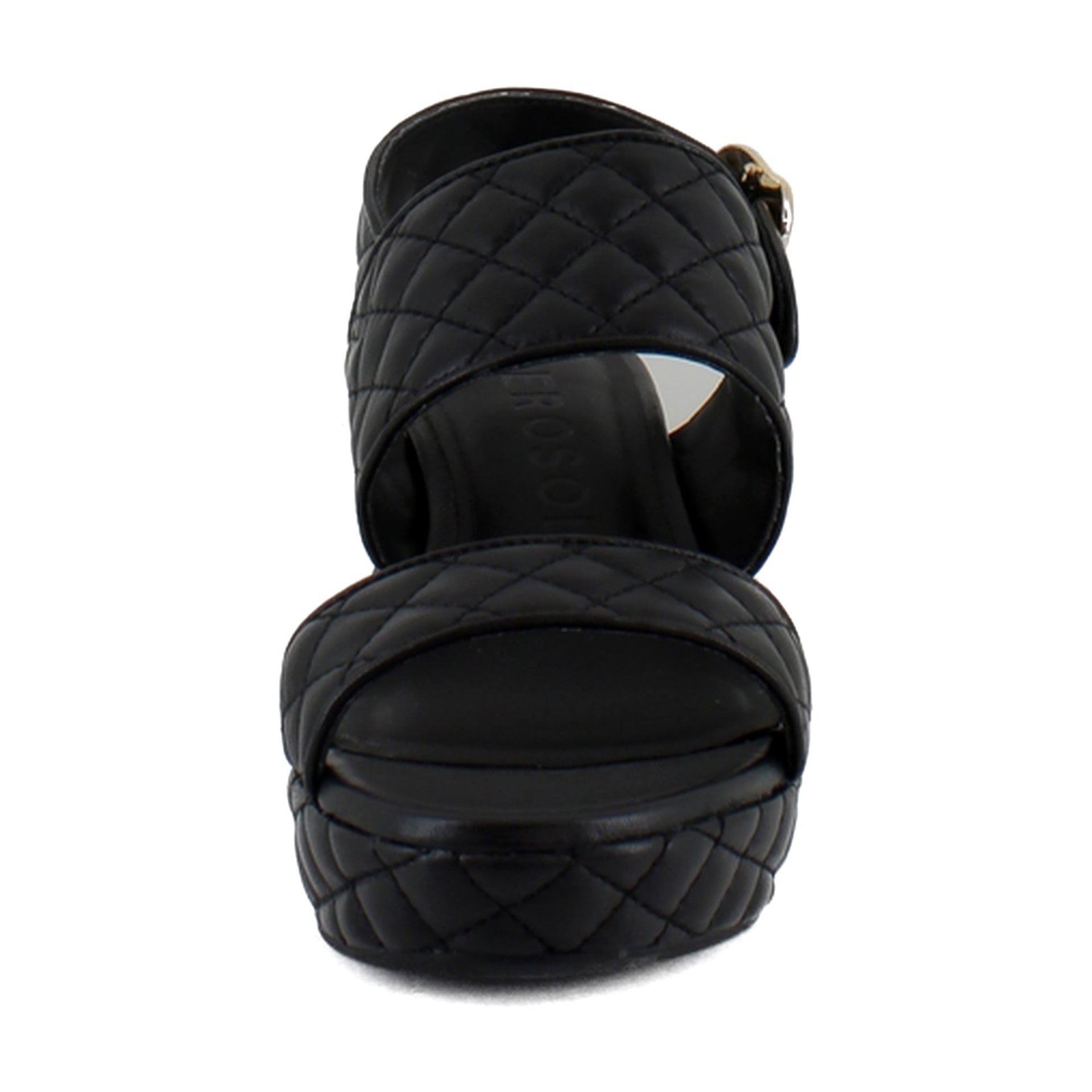 Black Quilted Leather