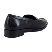 Black Burnished Faux Leather