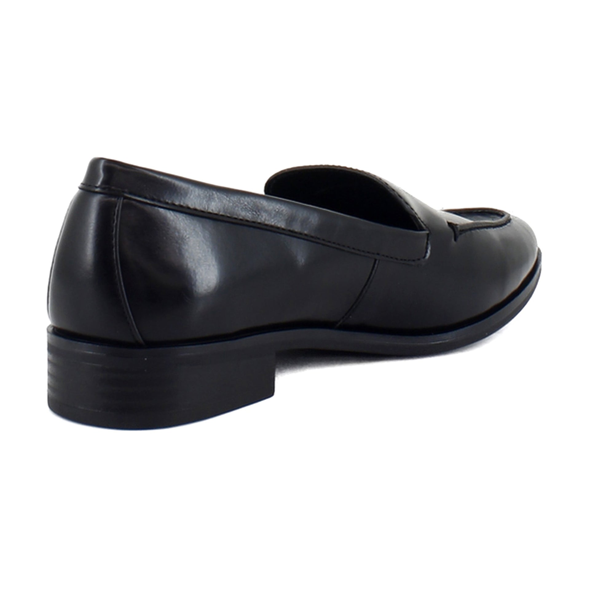 Black Burnished Faux Leather