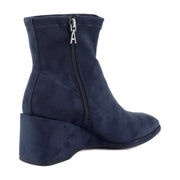 Navy Faux Suede