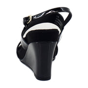 Black Patent Faux Leather