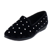 Black Quilted Velvet