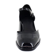 Black Patent Faux Leather