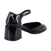 Black Patent Faux Leather