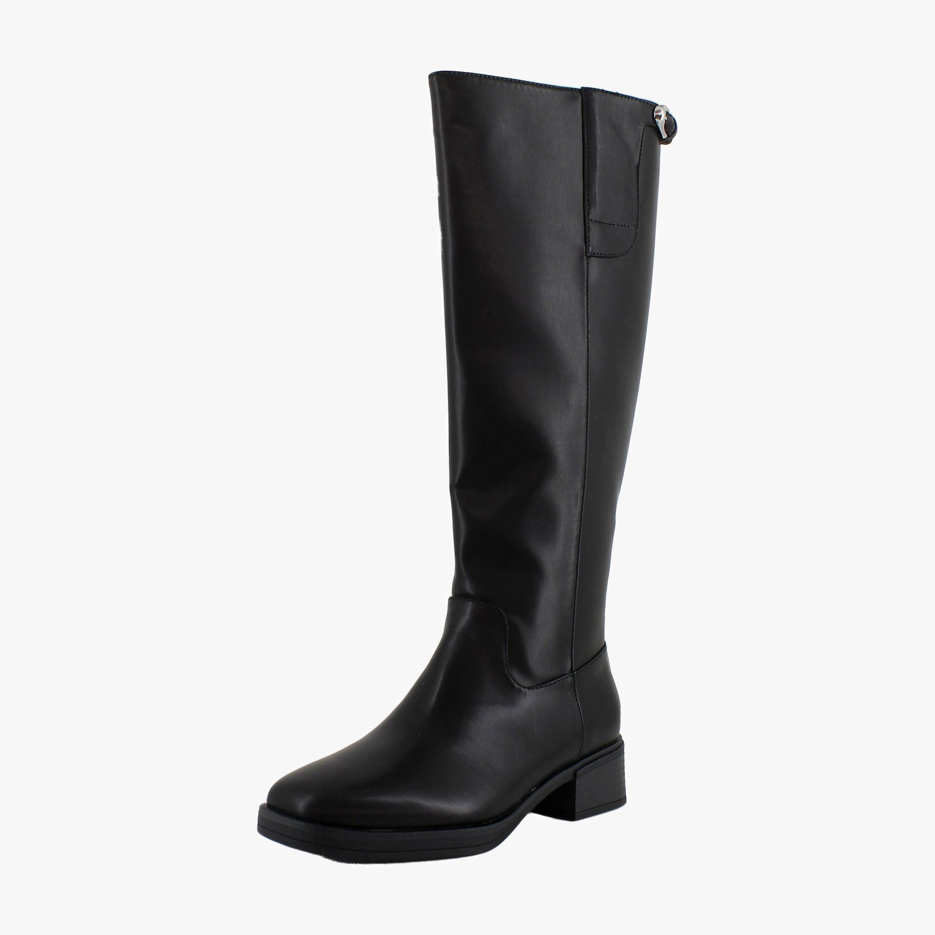 Black Faux Leather