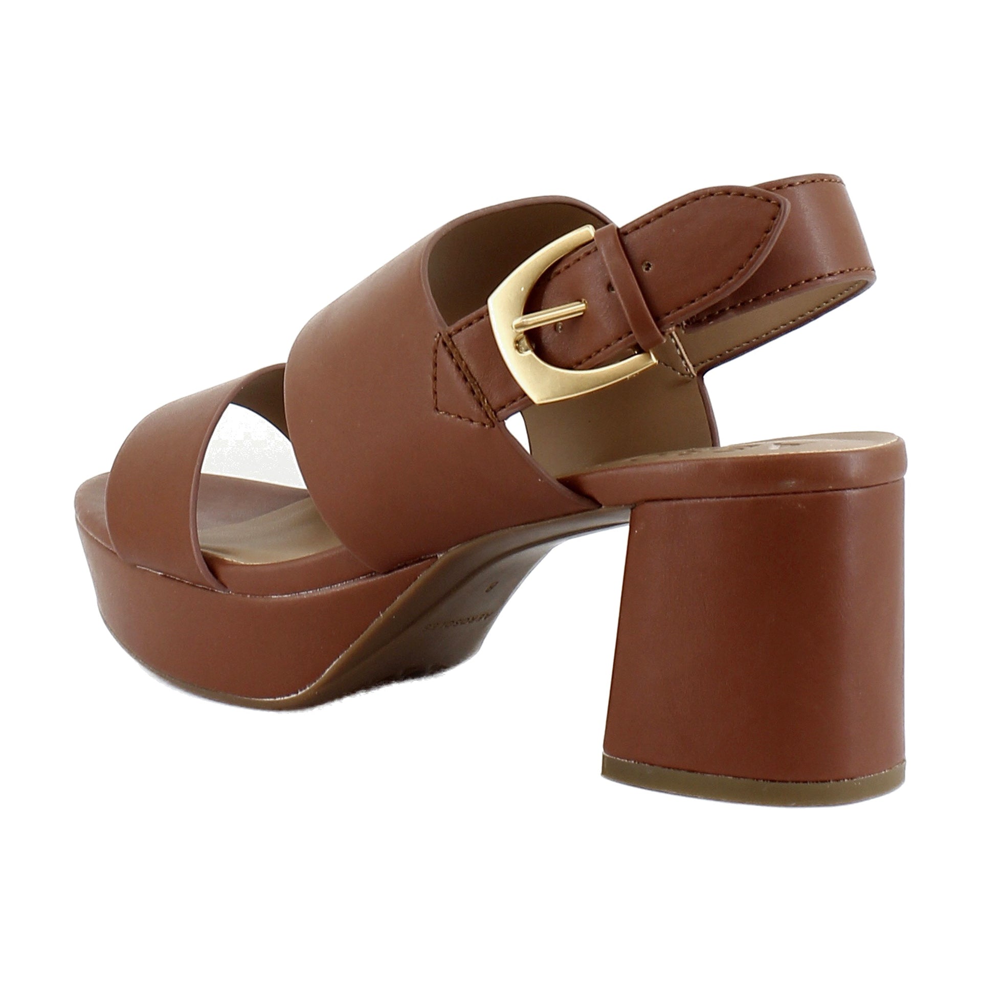 Cognac Faux Leather