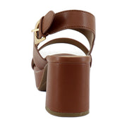 Cognac Faux Leather