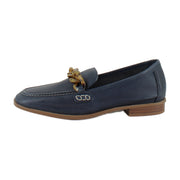 Navy Leather