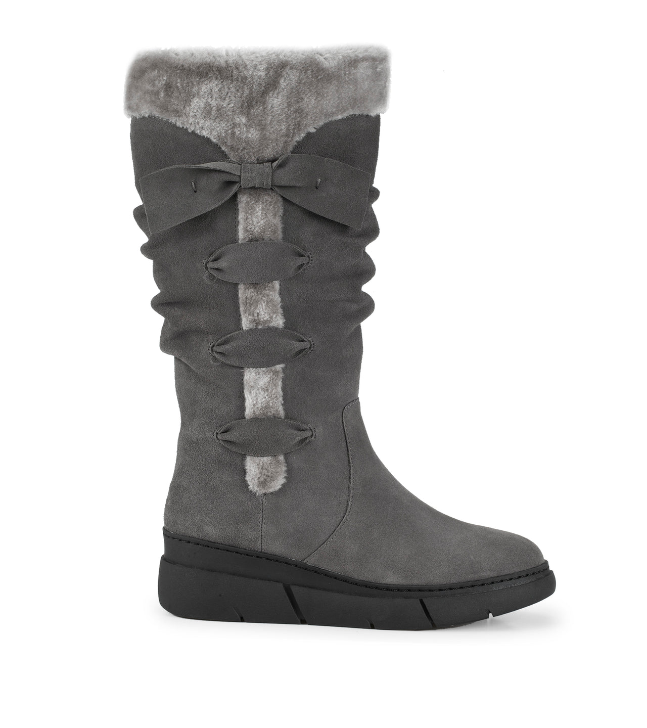 Dark Grey Suede
